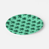 Green Sparkles Shamrock St. Patrick's Day patroon Papieren Bordje (Gekanteld)