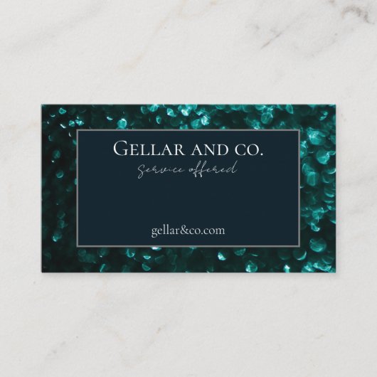 Green Sparkles Visitekaartje (Voorkant)