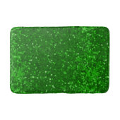 Green sparkling glitter pattern badmat (Voorkant)