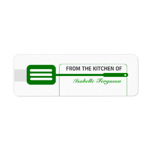 Green Spatula Kitchen Etiket