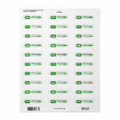 Green Spatula Kitchen Etiket (Full Sheet)