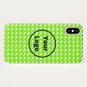 Green sphere circles white Case-Mate iPhone case (Achterkant (horizontaal))