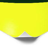 Green Sphere on Yellow  Perfect Poster (Hoek)