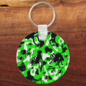Green Spider Camo Sleutelhanger (Voorkant)