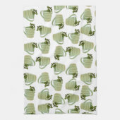 Green Spiral Tea Cup met foto van Mint Theedoek (Verticaal)