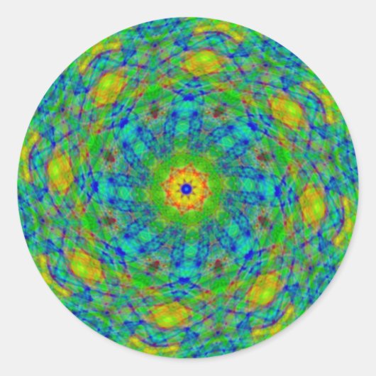 Green Spiral Twist Stickers (Voorkant)