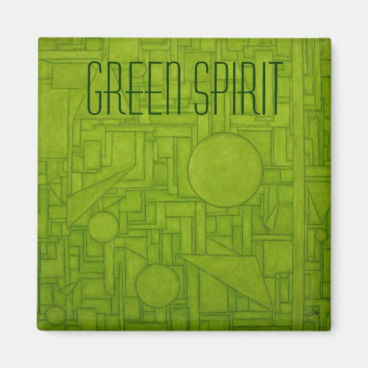 Green Spirit Magnet. Magneet (Voorkant)