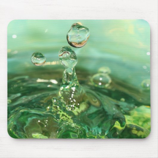 Green Splash Mousepad Muismat (Voorkant)