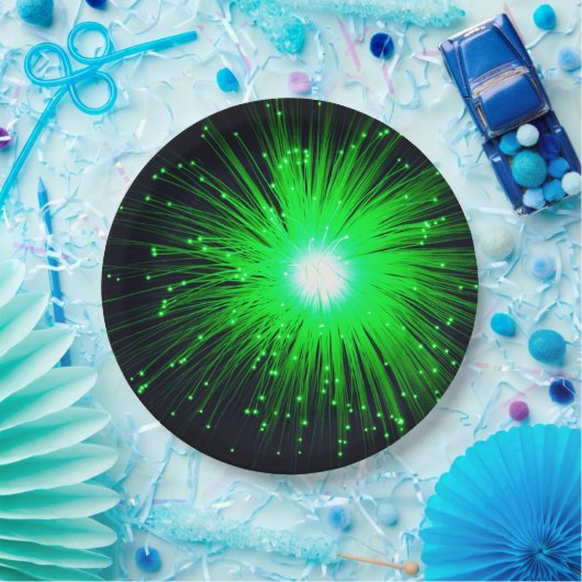 Green Splash Papieren Bordje (Feest)