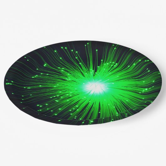 Green Splash Papieren Bordje (Gekanteld)