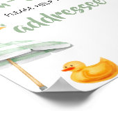 Green Splish Baby shower Envelope Station Poster (Hoek)