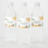 Green Splish Splash Baby shower Waterfles Etiket (Flessen)