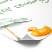 Green Splish Splash Bedankt voor uw komst Poster (Hoek)