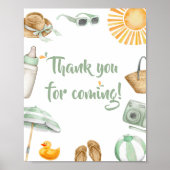 Green Splish Splash Bedankt voor uw komst Poster (Voorkant)