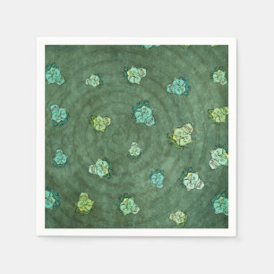 Green Spooky Halloween Scary Zombie Fun Servet