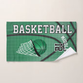 Green Sport 🏀 Basketball | DIY-tekst Handdoek (Handdoek)