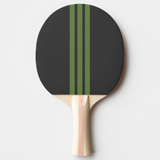 Green Sports Stripe Ping Pong Paddle Tafeltennisbatje