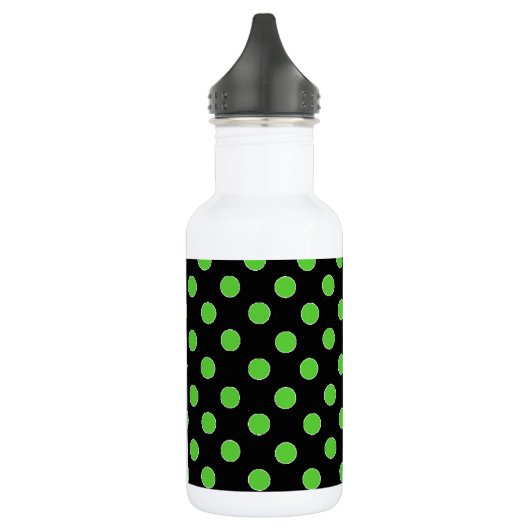 Green Spot Polka Dot Waterfles (Links)
