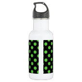 Green Spot Polka Dot Waterfles (Achterkant)