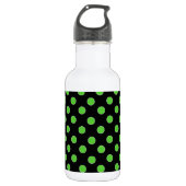 Green Spot Polka Dot Waterfles (Voorkant)