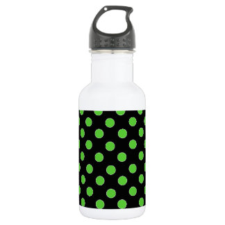 Green Spot Polka Dot Waterfles