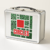 Green Spotted Abstraction with Red Accents (Voorkant)