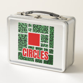 Green Spotted Abstraction with Red Accents