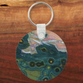 Green Spotted Ocean Jasper Sleutelhanger (Voorkant)