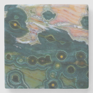 Green Spotted Ocean Jasper Stenen Onderzetter