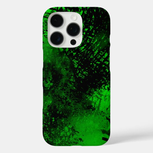 Green Spray Paint Effect iPhone 16 Hoesje (Achterkant)