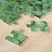 Green Spring Clover LOVE Wedding Photo Art Fun Legpuzzel (Zijkant)