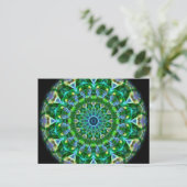 Green Spring Kaleidoscope Briefkaart (Staand voorkant)