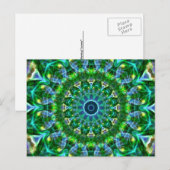 Green Spring Kaleidoscope Briefkaart (Voorkant / Achterkant)