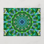 Green Spring Kaleidoscope Briefkaart (Voorkant)