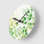 Green Spring Leafs Ronde Klok (Hoek)