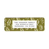 Green Springs Botanical retour adreslabel Etiket (Voorkant)