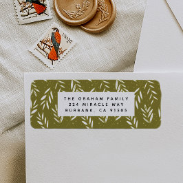 Green Springs Botanical retour adreslabel Etiket