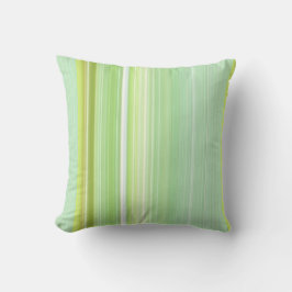Green Sprout Mint en Lime Green Stripe Kussen