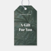 Green spruce tree cadeaulabel (Voorkant)
