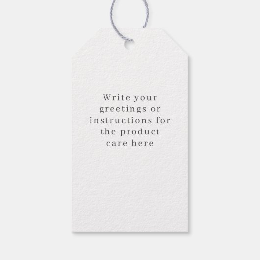 Green spruce tree cadeaulabel (Achterkant)