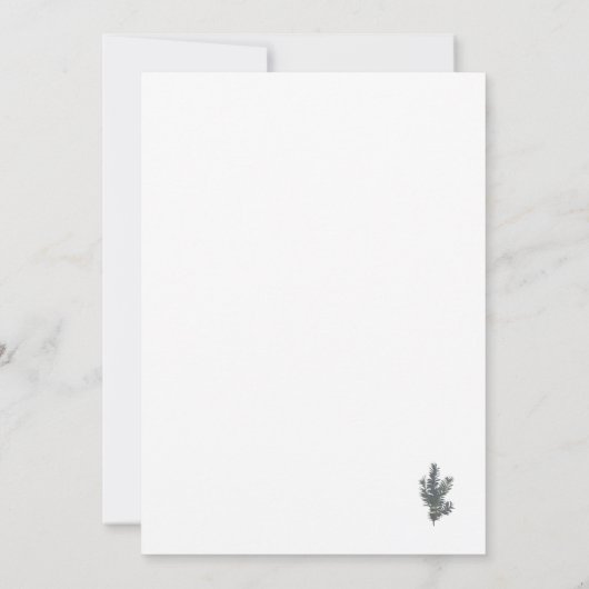 Green spruce tree close-up, Christmas esthetic Feestdagenkaart (Achterkant)