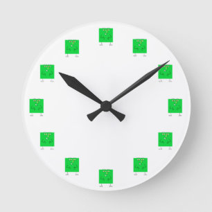 Green Square Guy Ronde Klok