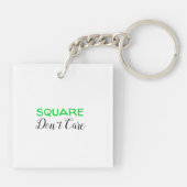 Green Square Guy Sleutelhanger (Achterkant)