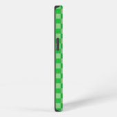 Green Squares Monogram Cell Phone Case iPhone Hoesje (Rechterkant)