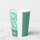 Green Squiggles upsherin cup Papieren Bekers (Links)
