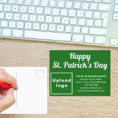 Green St. Patrick Business Holiday Briefkaart