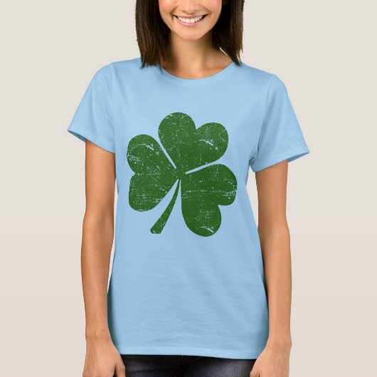 Green St. Patrick's Day Classic Shamrock T-shirt (Voorkant)