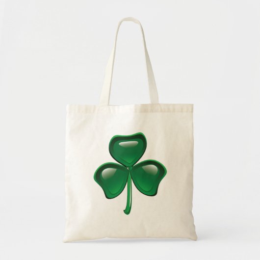 Green St Patricks Day Clover-Canvas tas (Voorkant)