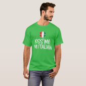 Green St Patrick's Day Grappig Italiaans Humoureus T-shirt (Voorkant volledig)