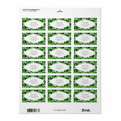 Green St. Patrick's Day Green Shamrock Ierland Etiket (Full Sheet)